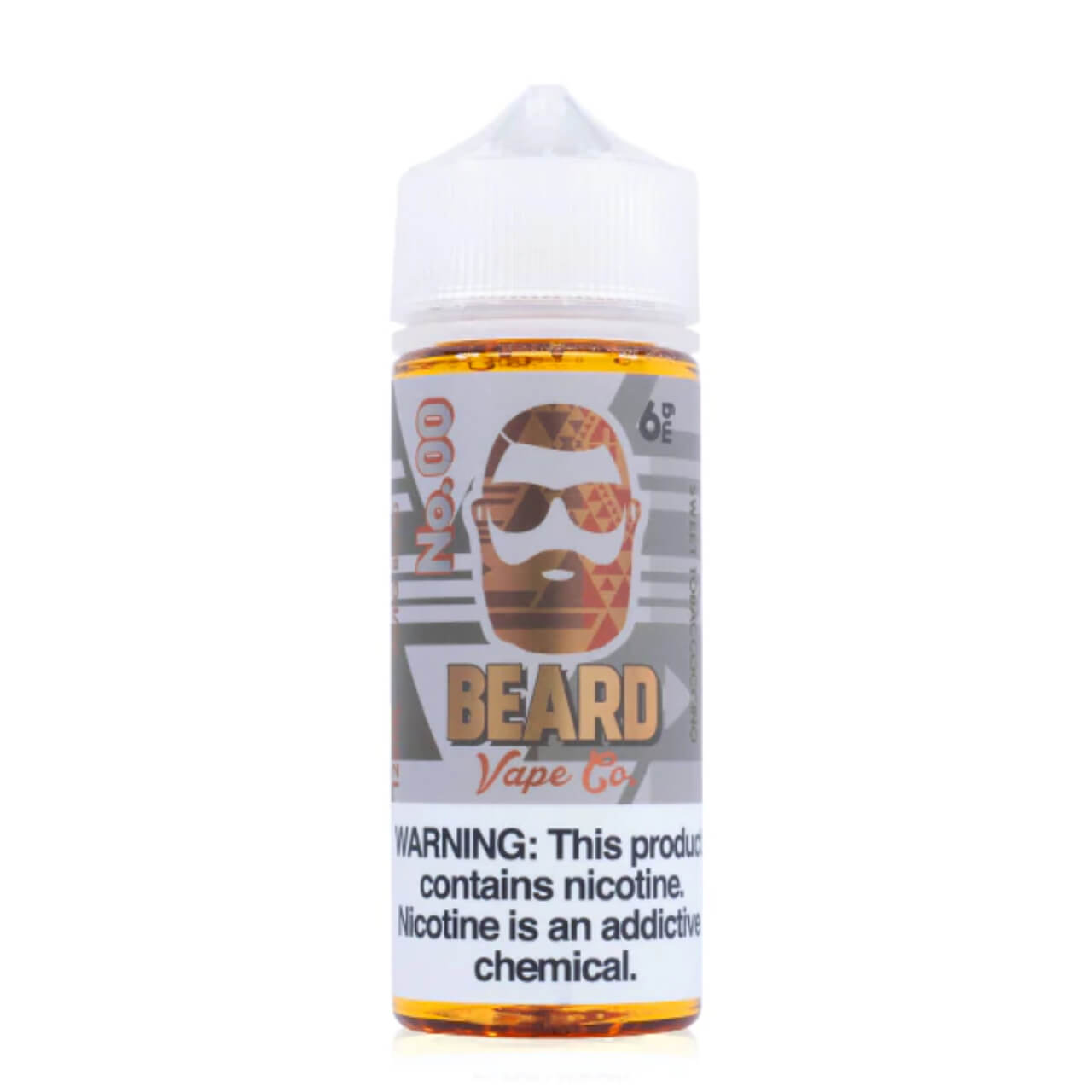 Beard Vape E Juice 120ml Nicotine Free - 6 MG
