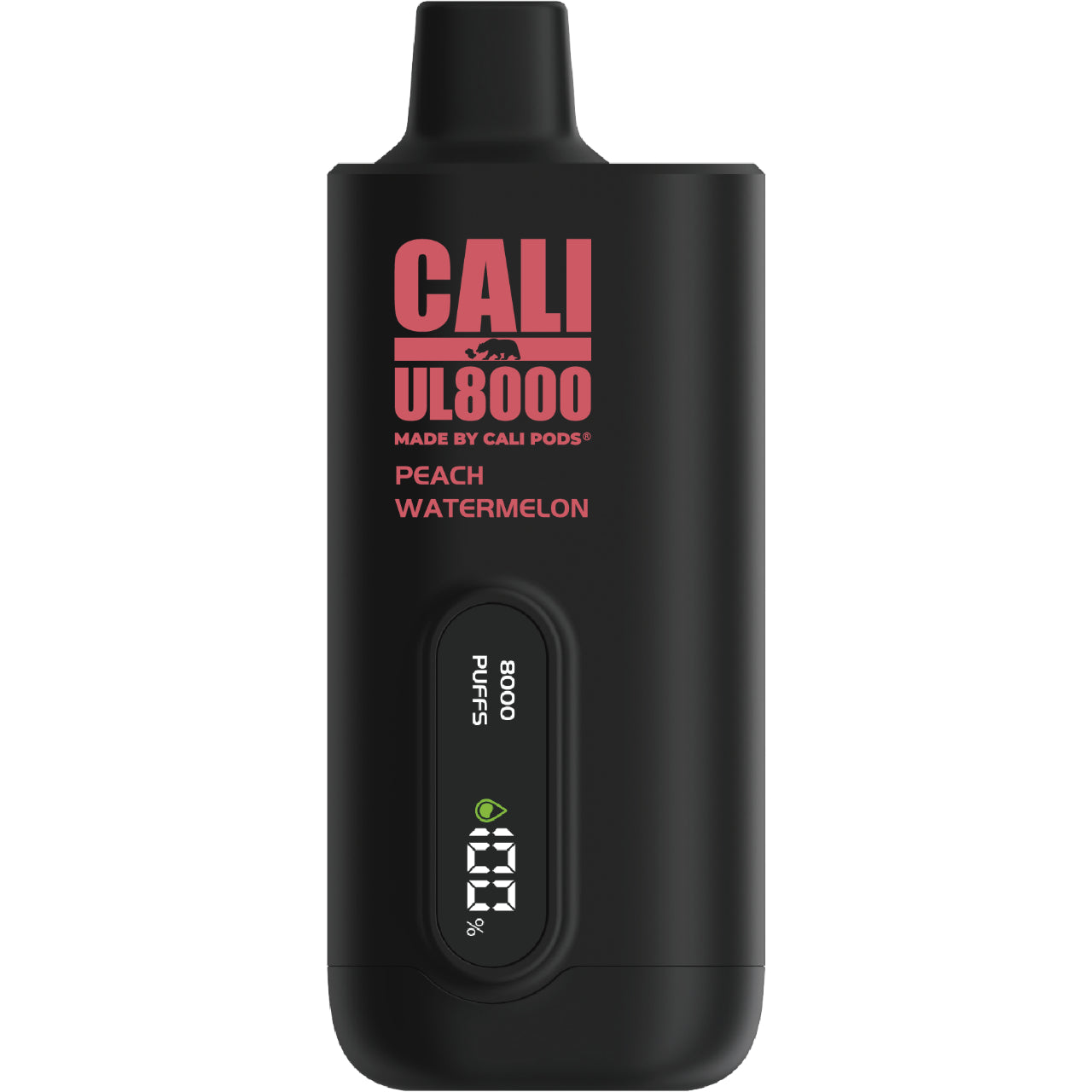 Cali UL8000 No Nicotine Vape - Peach Watermelon
