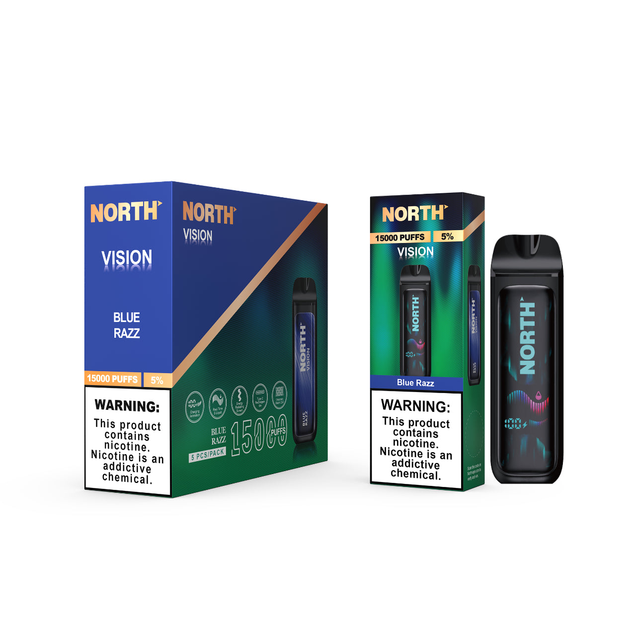 North Vision Disposable Vape 15K Puff - Blue Razz
