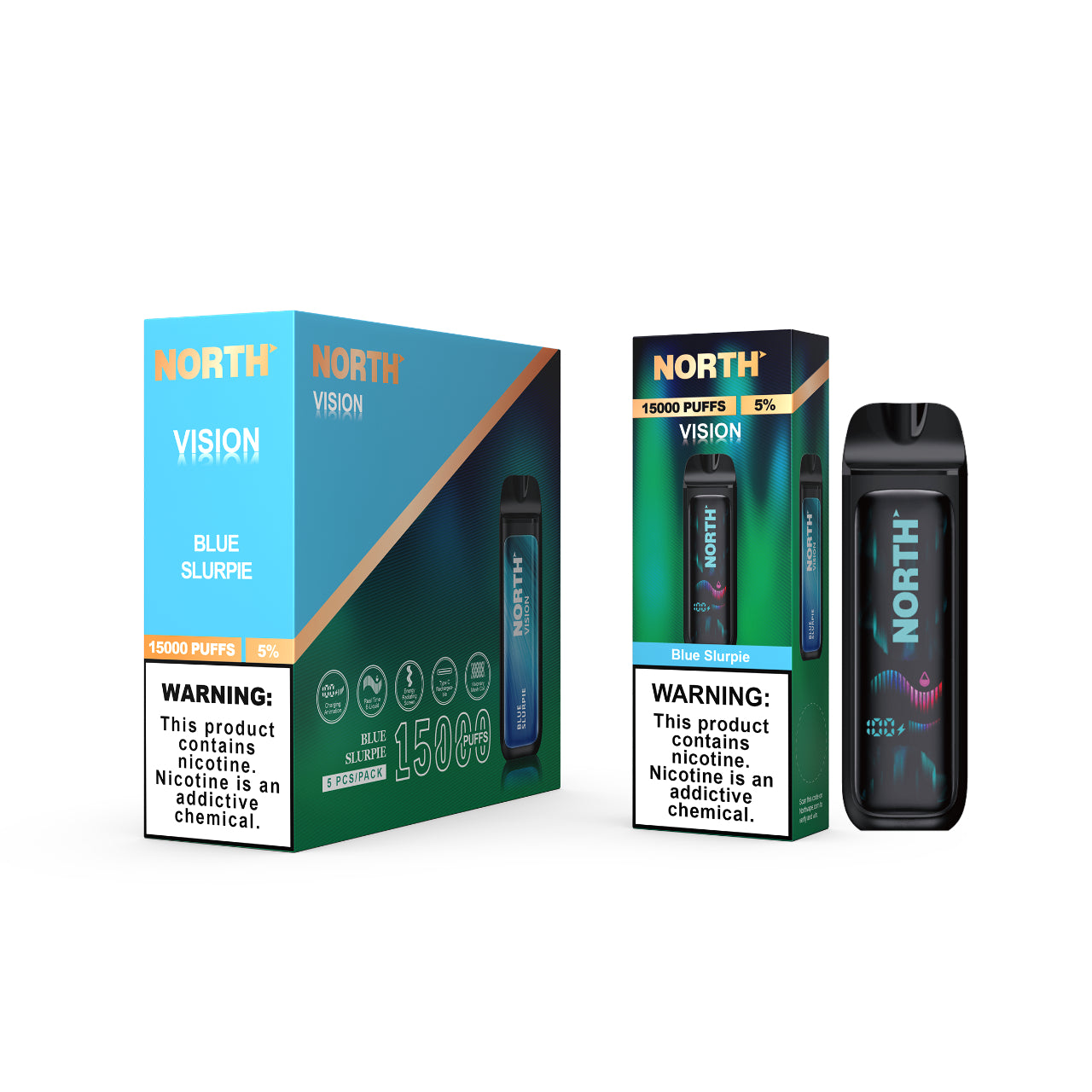 North Vision Disposable Vape 15K Puff - Blue Slurpie