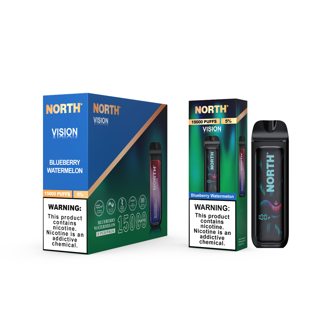 North Vision Disposable Vape 15K Puff - Blueberry Watermelon