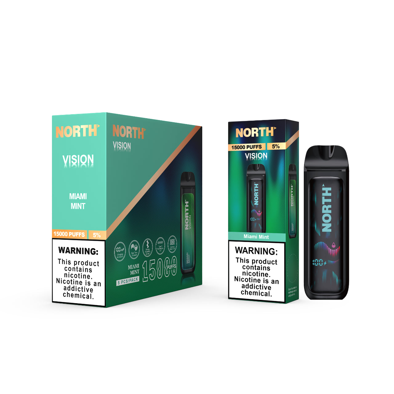 North Vision Disposable Vape 15K Puff - Miami Mint