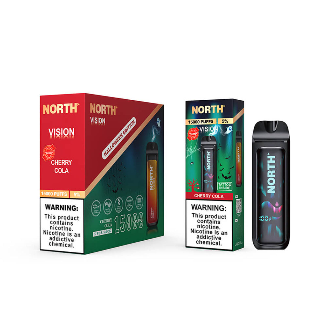 North Vision Disposable Vape 15K Puff - Halloween Edition - Cherry Cola