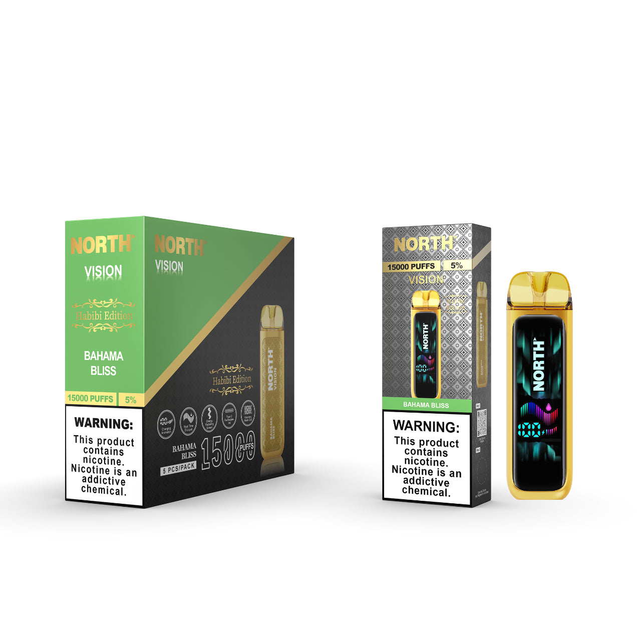 North Vision Disposable Vape 15K Puff - Habibi Edition - Bahama Bliss