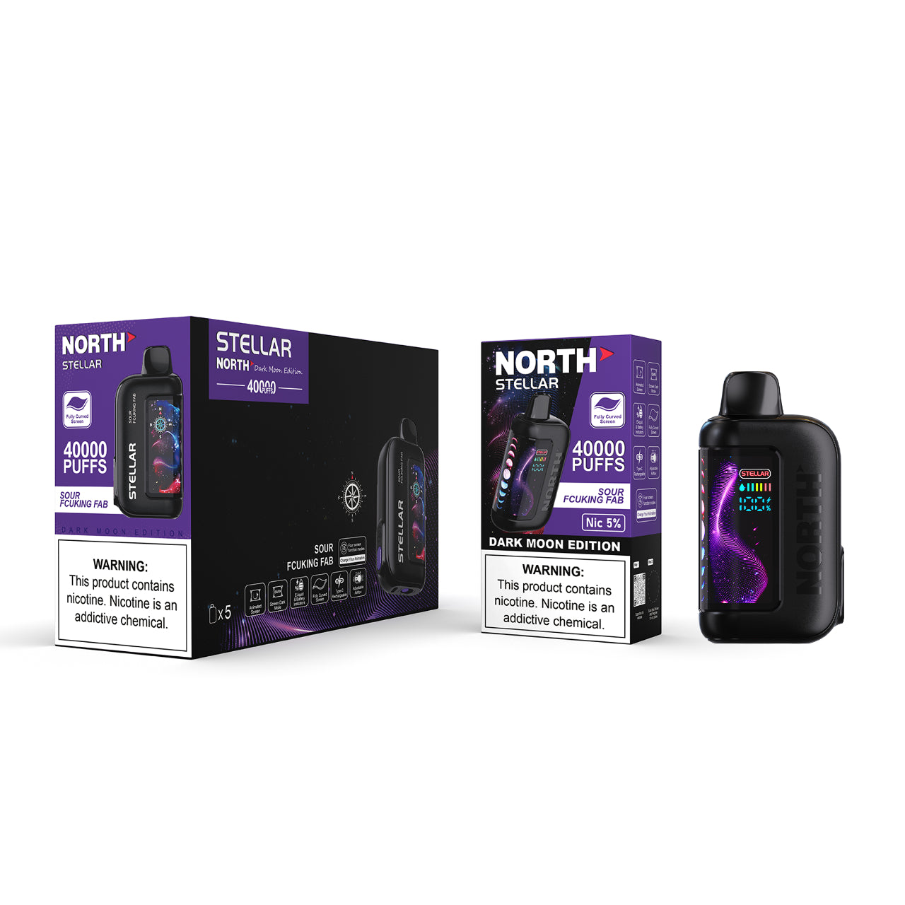 North Stellar Dark Moon 40K Vape Disposable - Sour Fcuking Fab