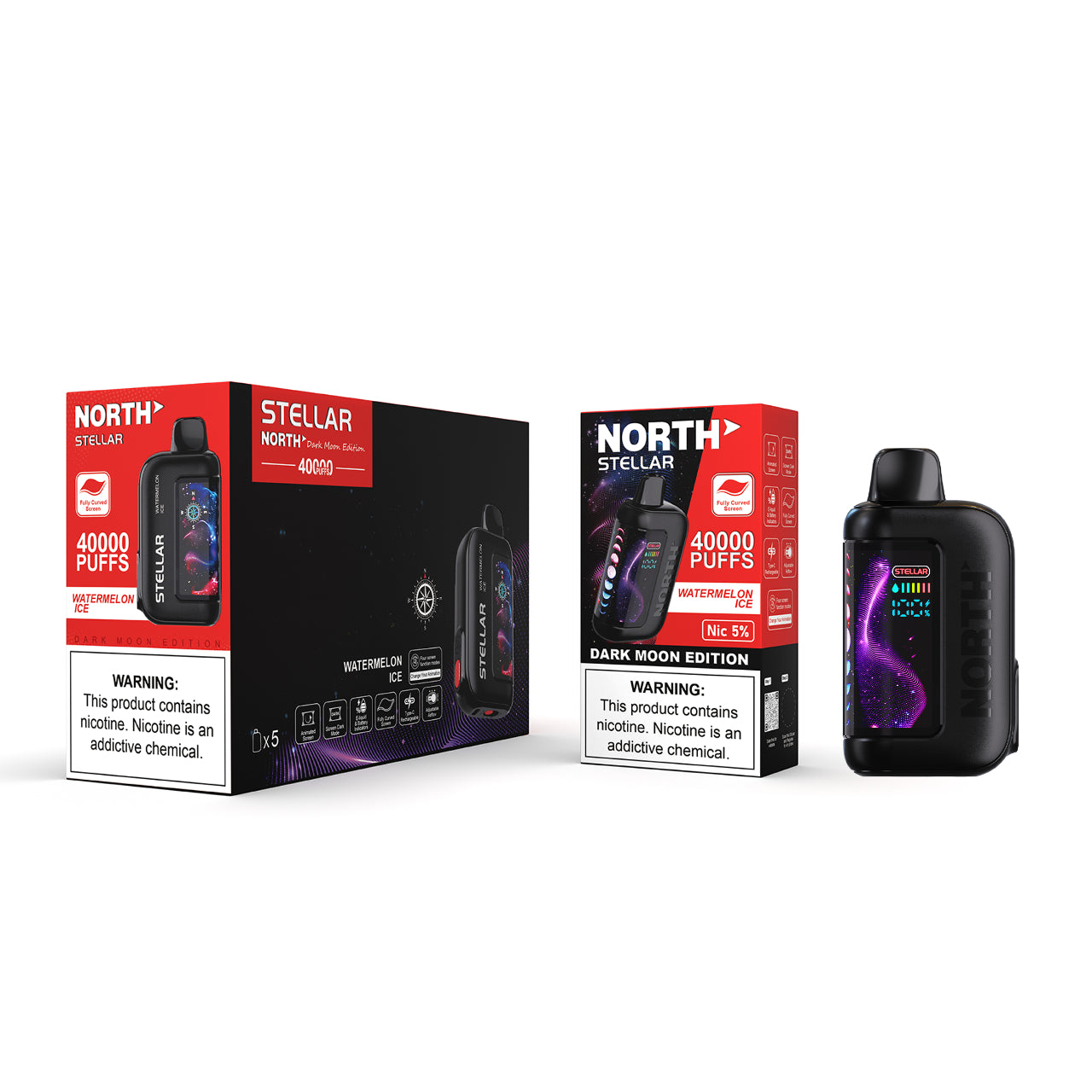 North Stellar Dark Moon 40K Vape Disposable - Watermelon Ice