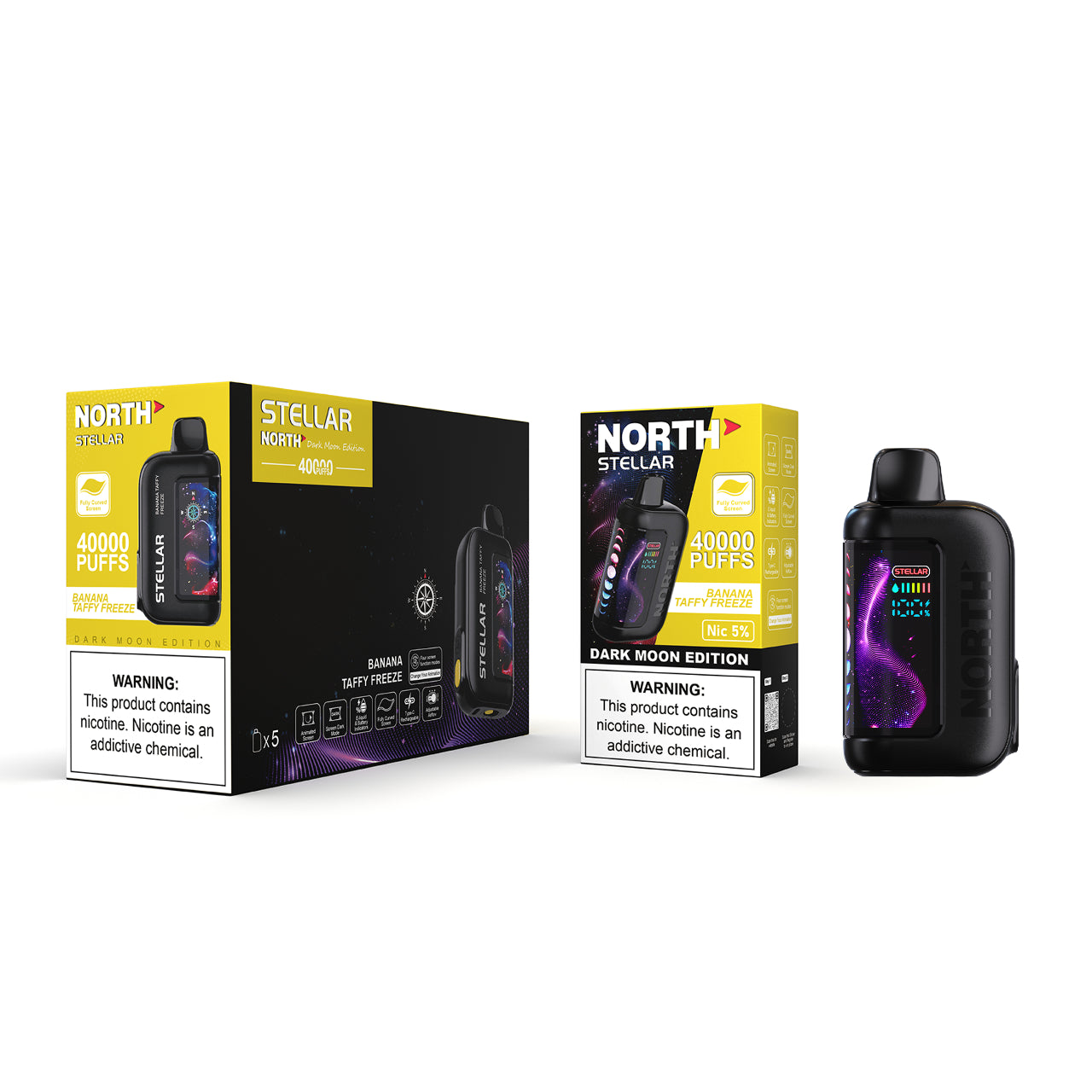 North Stellar Dark Moon 40K Vape Disposable - Banana Taffy Freeze