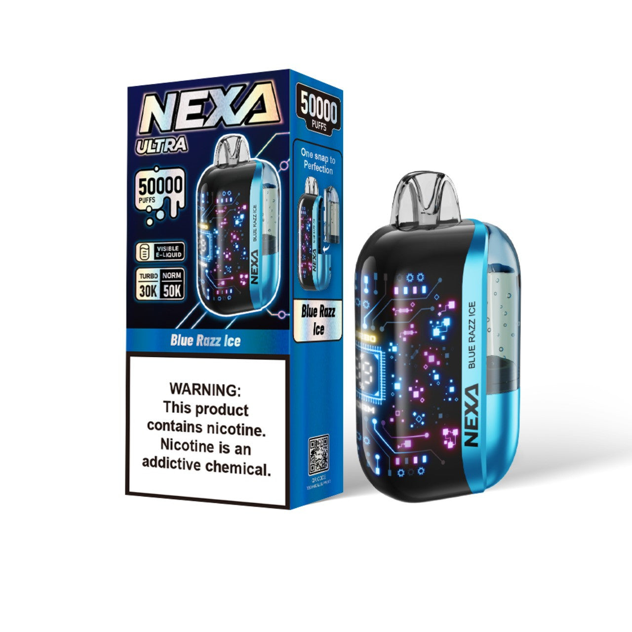NEXA Ultra Disposable Vape 50000 Puffs - Blue Razz Ice