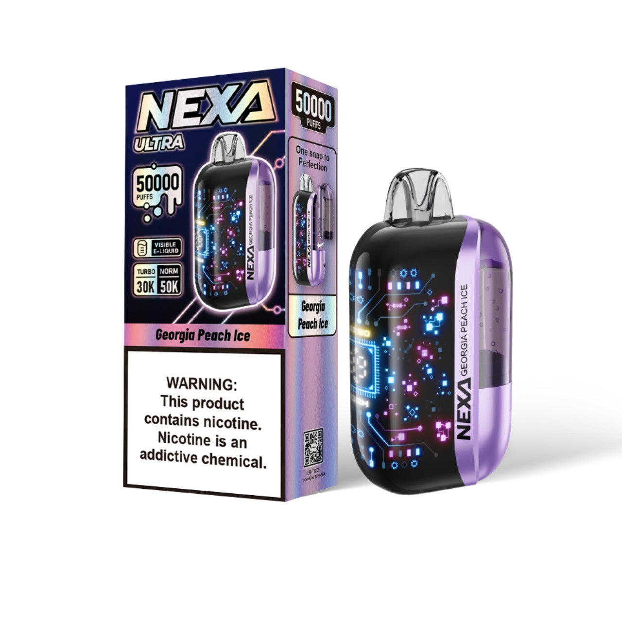 NEXA Ultra Disposable Vape 50000 Puffs - Georgia Peach Ice