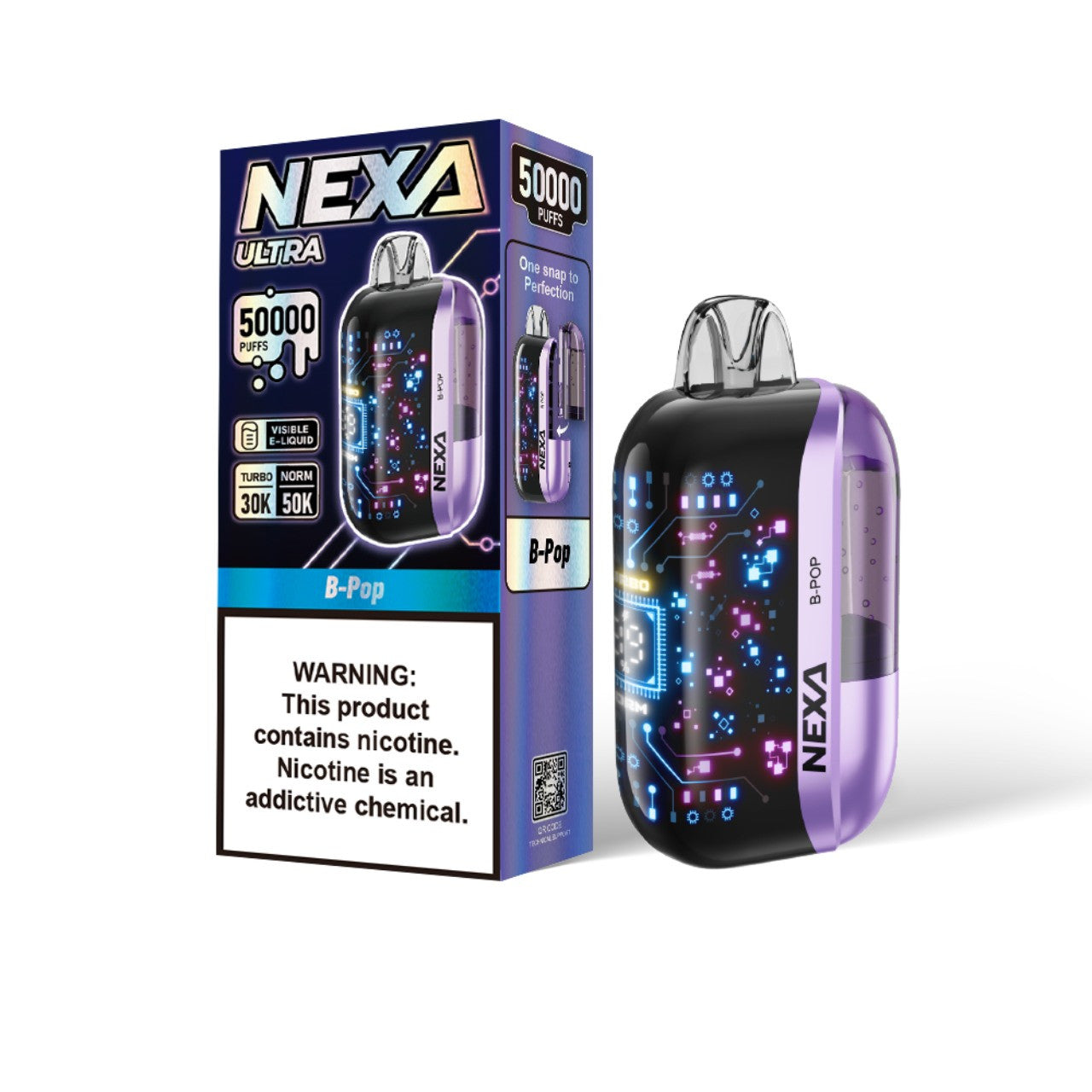 NEXA Ultra Disposable Vape 50000 Puffs - B Pop