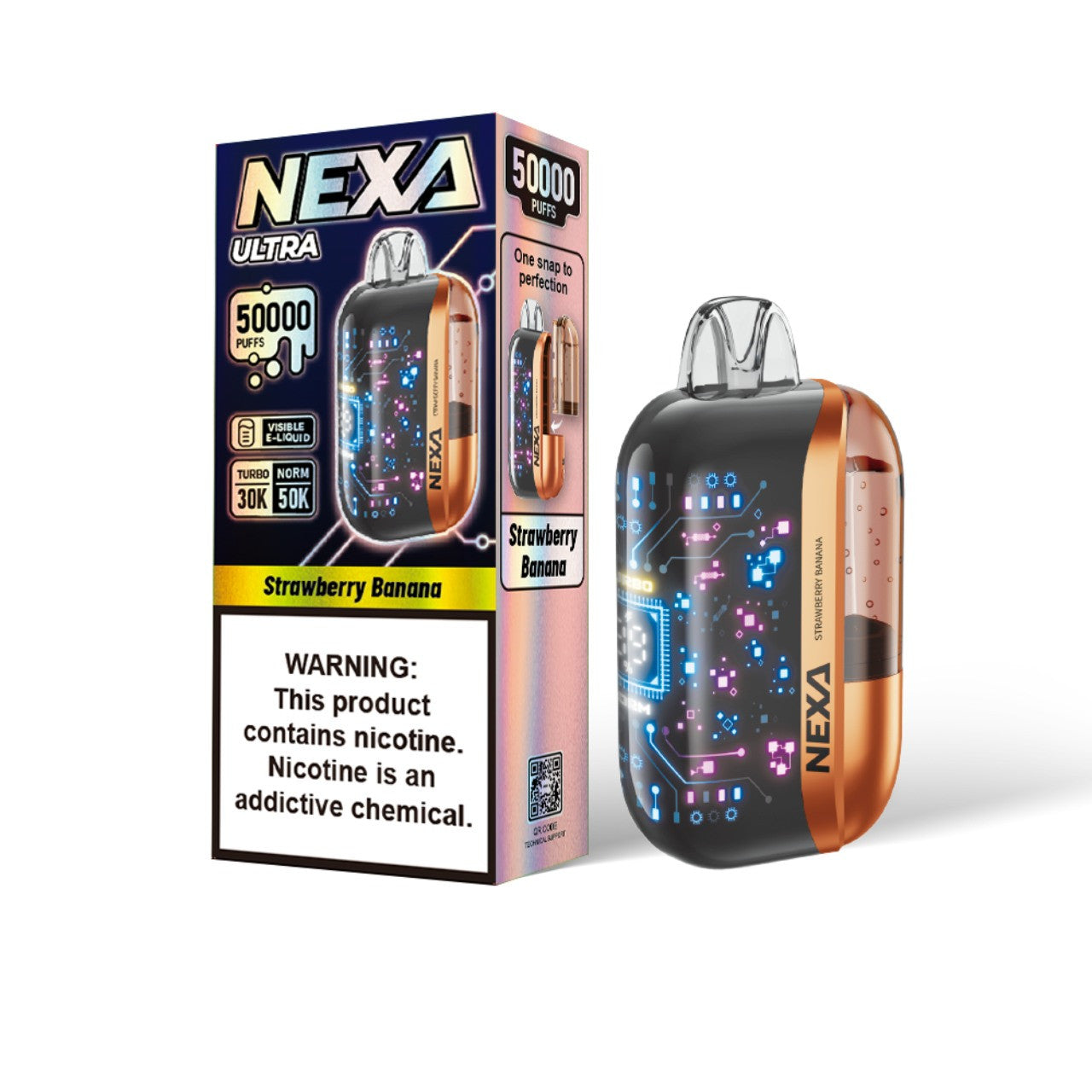 NEXA Ultra Disposable Vape 50000 Puffs - Strawberry Banana