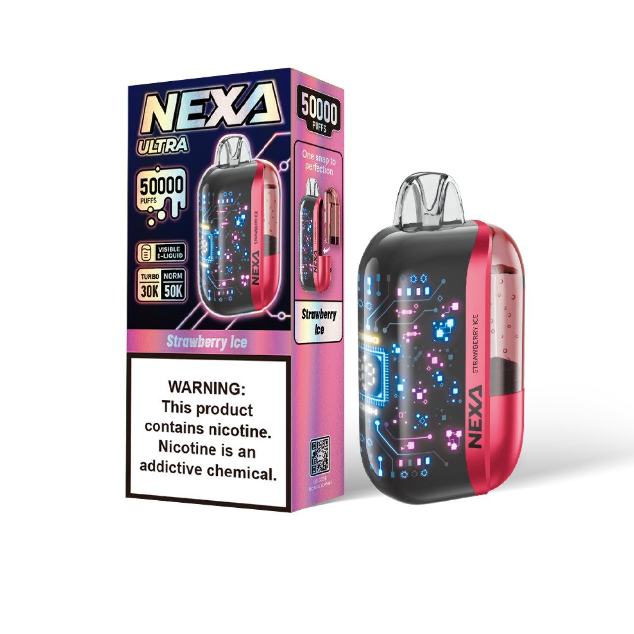 NEXA Ultra Disposable Vape 50000 Puffs - Strawberry Ice