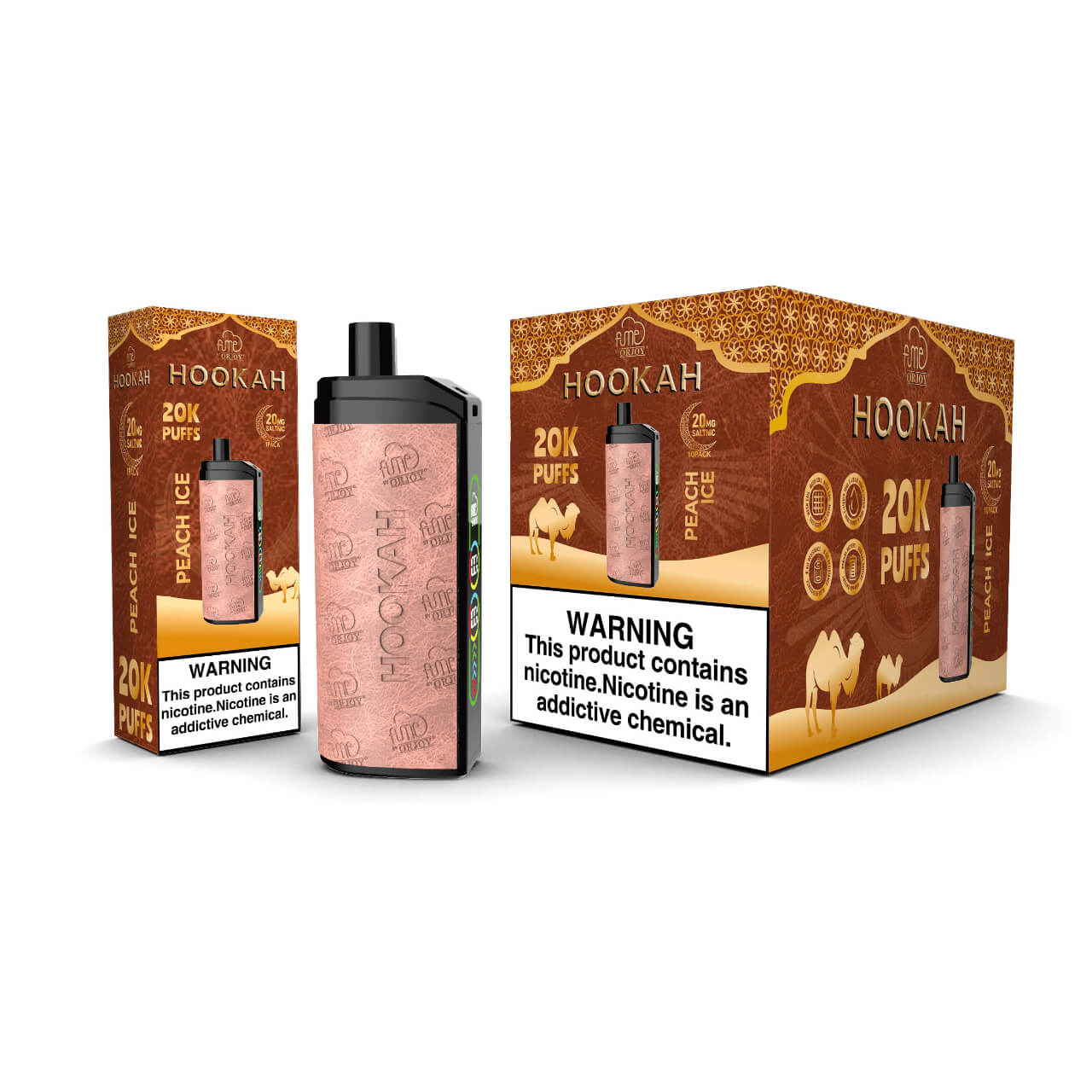 FUME Disposable Hookah Vape 20K - Peach Ice