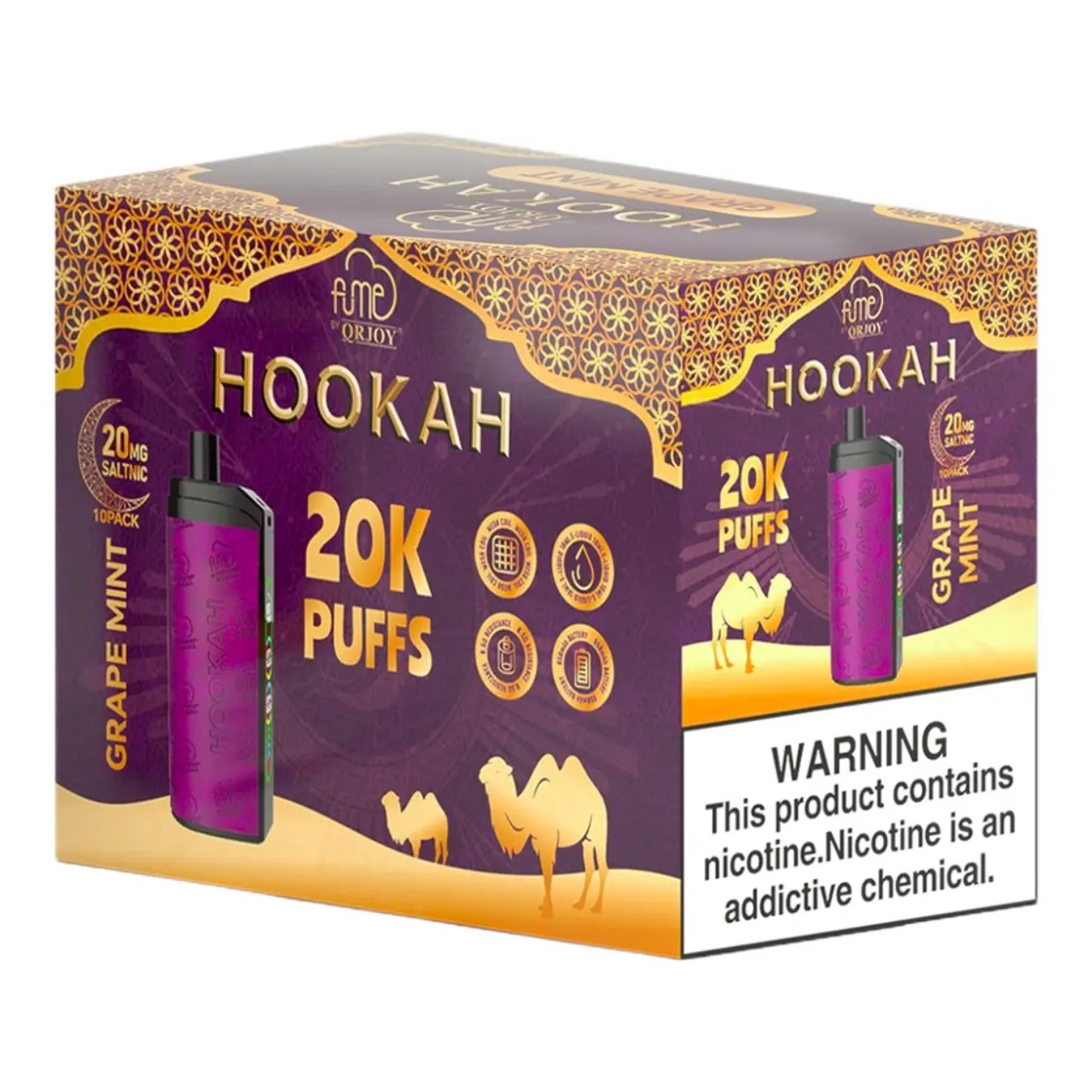 FUME Disposable Hookah Vape 20K - Grape Mint