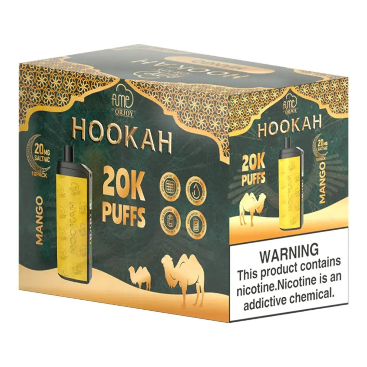 FUME Disposable Hookah Vape 20K - Mango