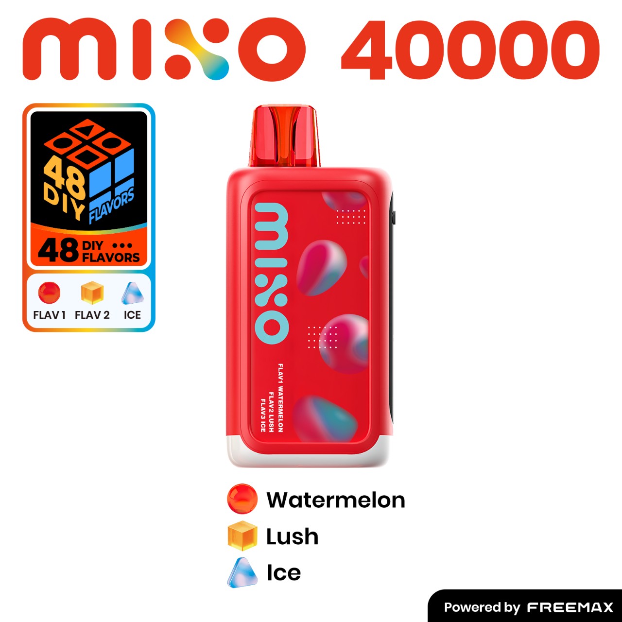FreeMax Mixo 40000 Puff Disposable Vape - Watermelon/Lush Ice