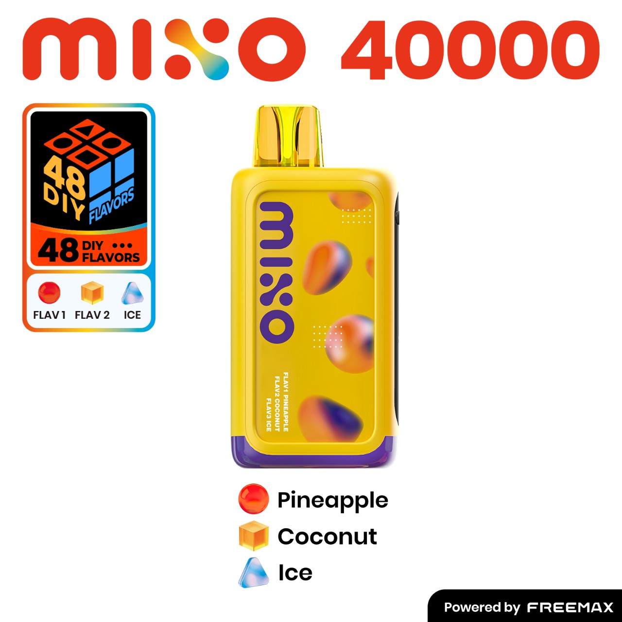 FreeMax Mixo 40000 Puff Disposable Vape - Pineapple/Coconut Ice