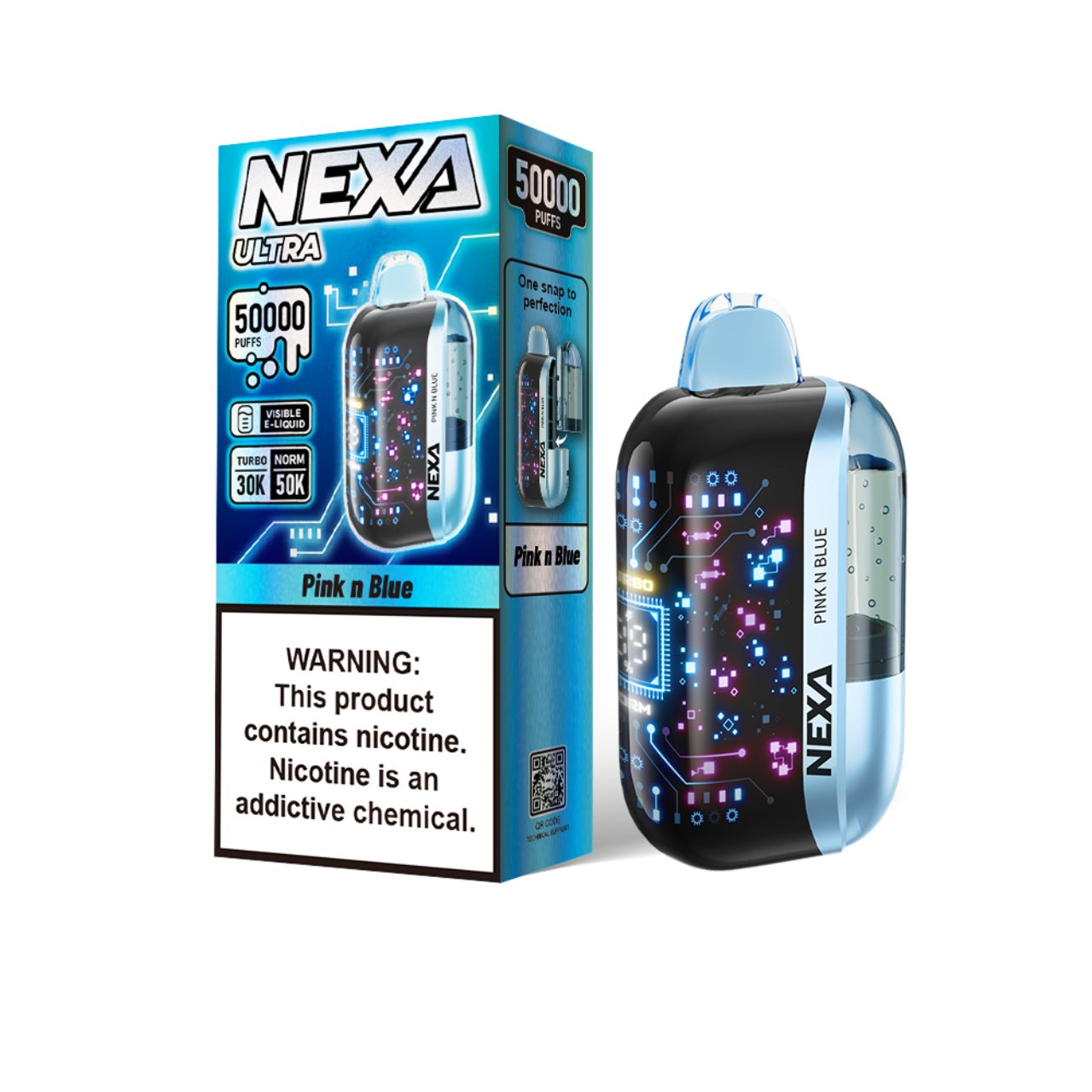 NEXA Ultra Disposable Vape 50000 Puffs - Pink & blue