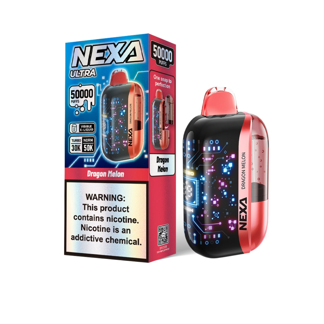 NEXA Ultra Disposable Vape 50000 Puffs - Dragon Melon
