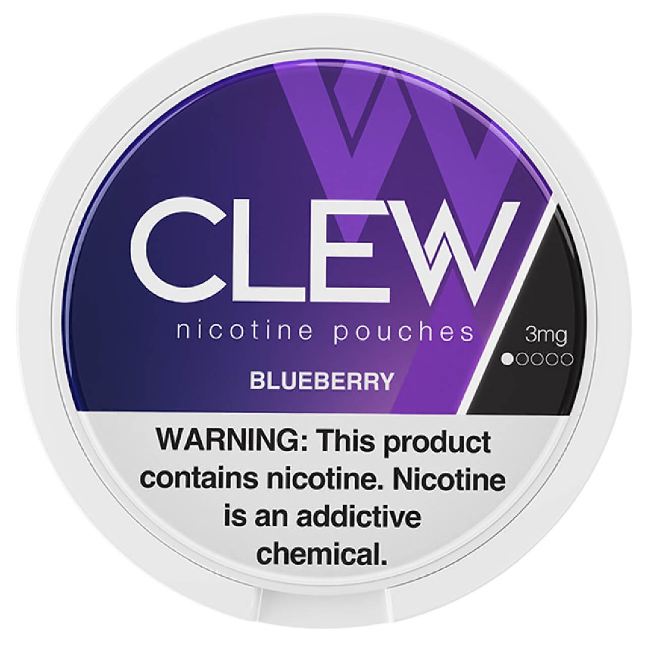 Clew Nicotine Pouches - 5PK - Blueberry 3MG