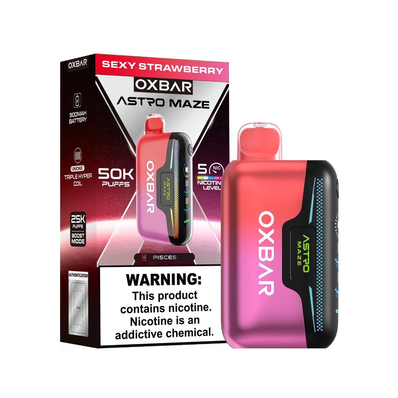 OXBAR Astro Maze 50K Disposable Vape - Sexy Strawberry