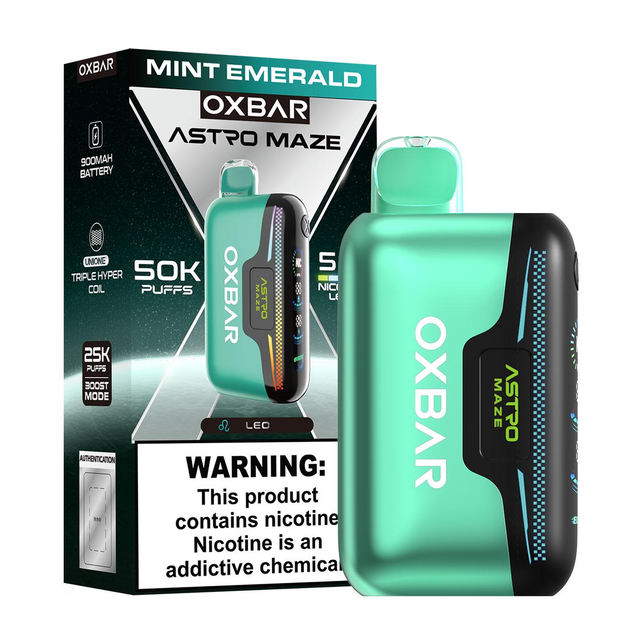 OXBAR Astro Maze 50K Disposable Vape - Mint Emerald