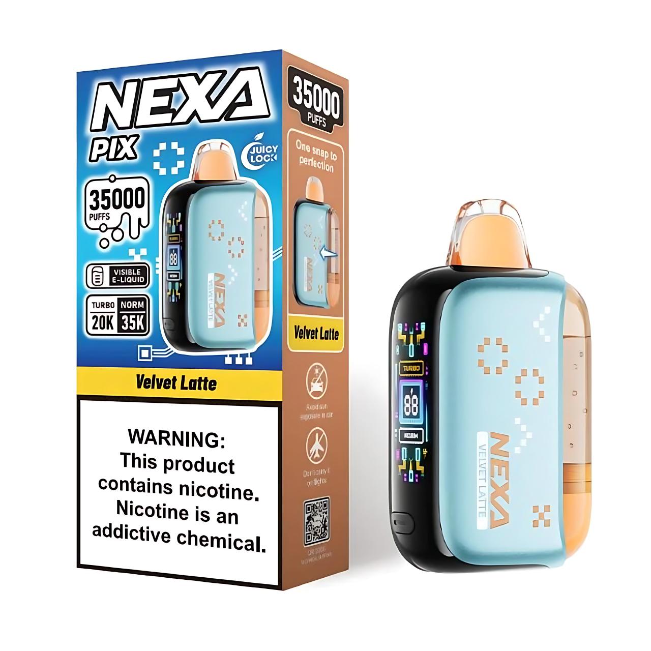 Nexa Pix Vape Disposable - 35K Puffs - Velvet Latte