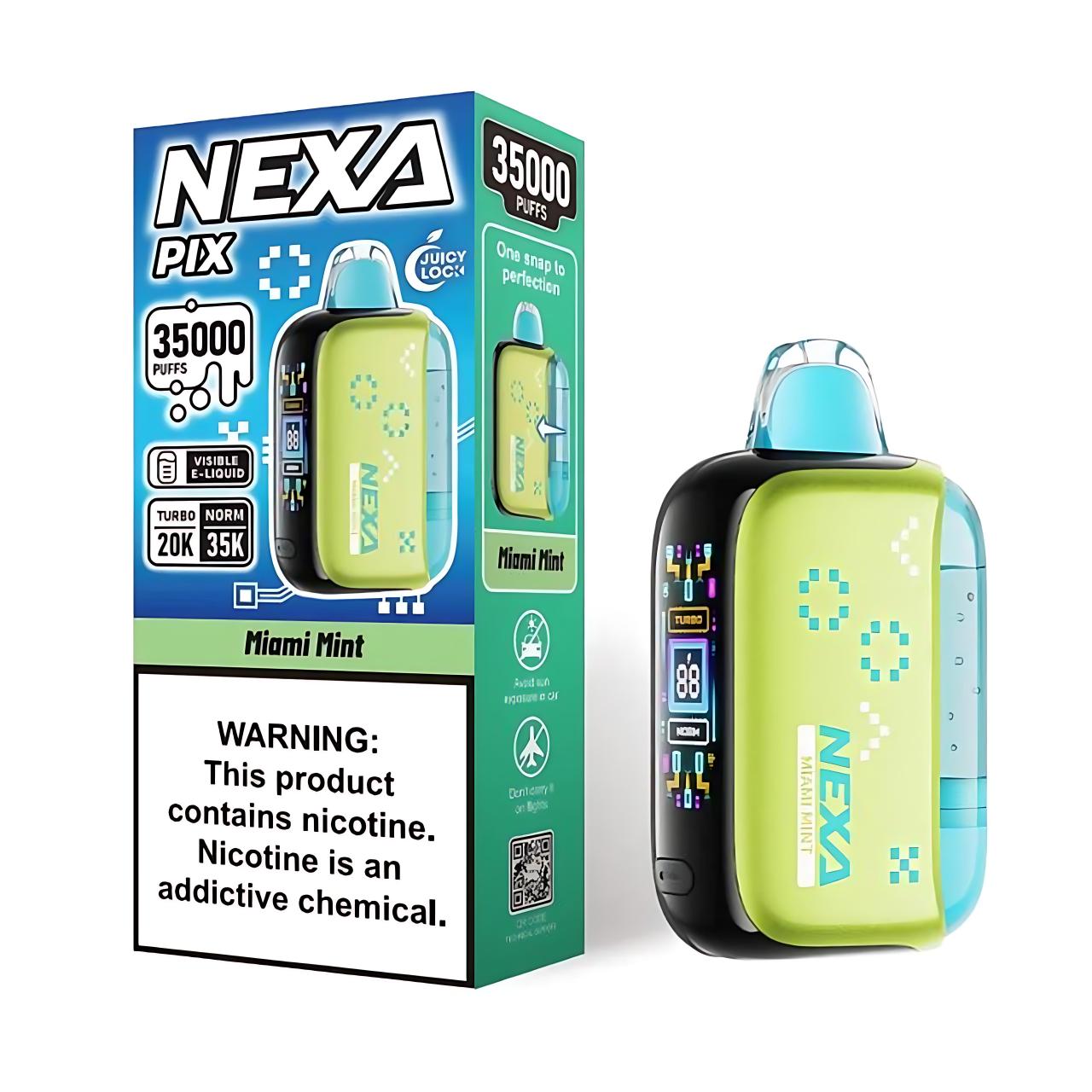 Nexa Pix Vape Disposable - 35K Puffs - Miami Mint