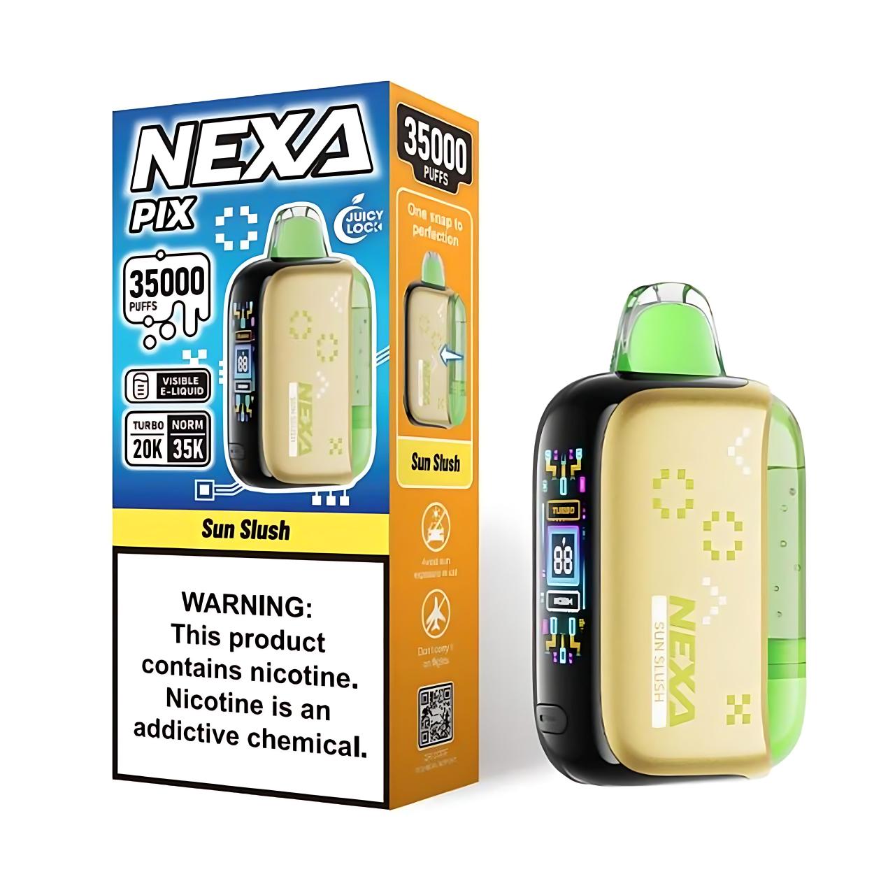 Nexa Pix Vape Disposable - 35K Puffs - Sun Slush