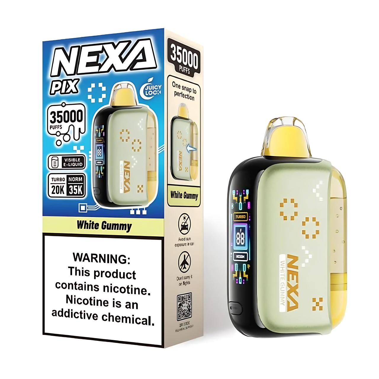 Nexa Pix Vape Disposable - 35K Puffs - White Gummy