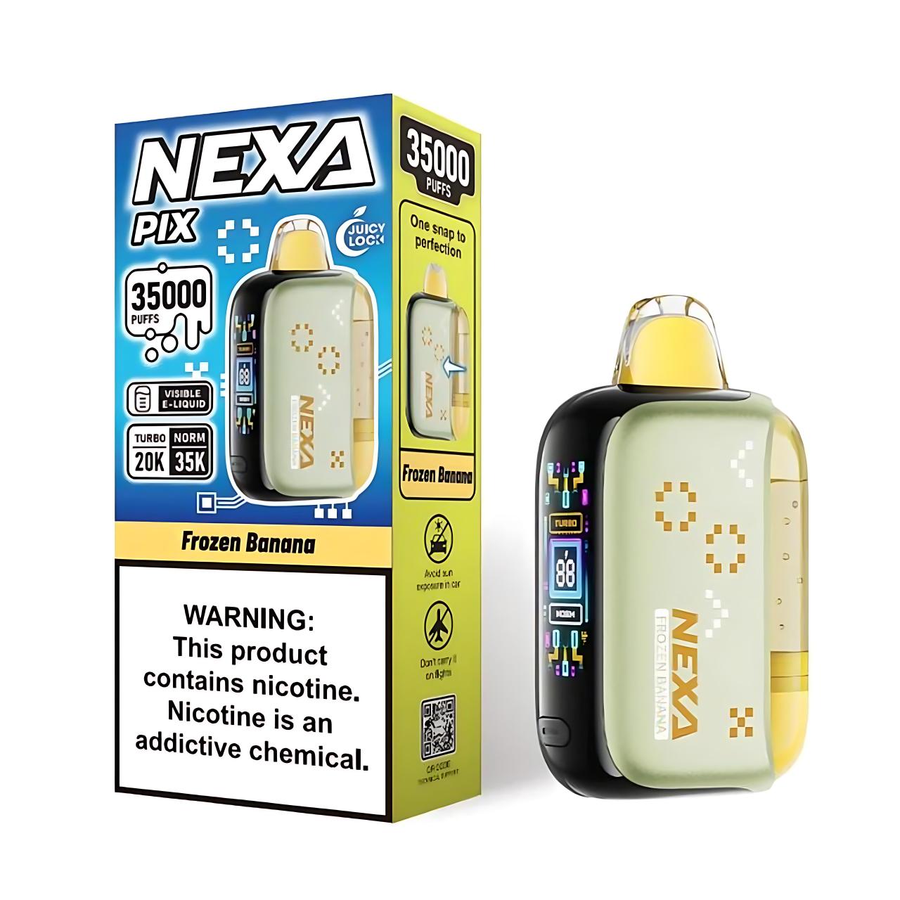 Nexa Pix Vape Disposable - 35K Puffs - Frozen Banana