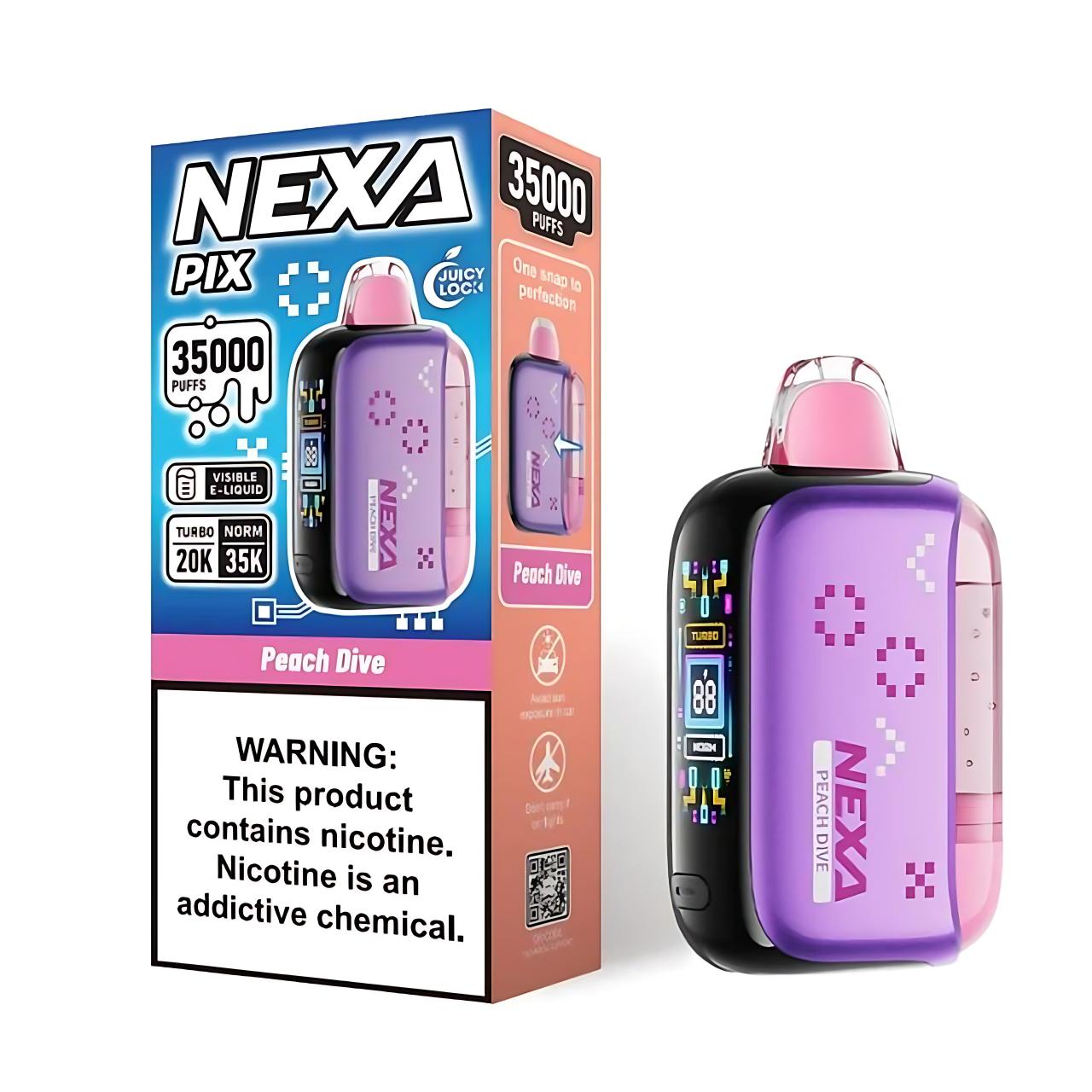 Nexa Pix Vape Disposable - 35K Puffs - Peach Dive