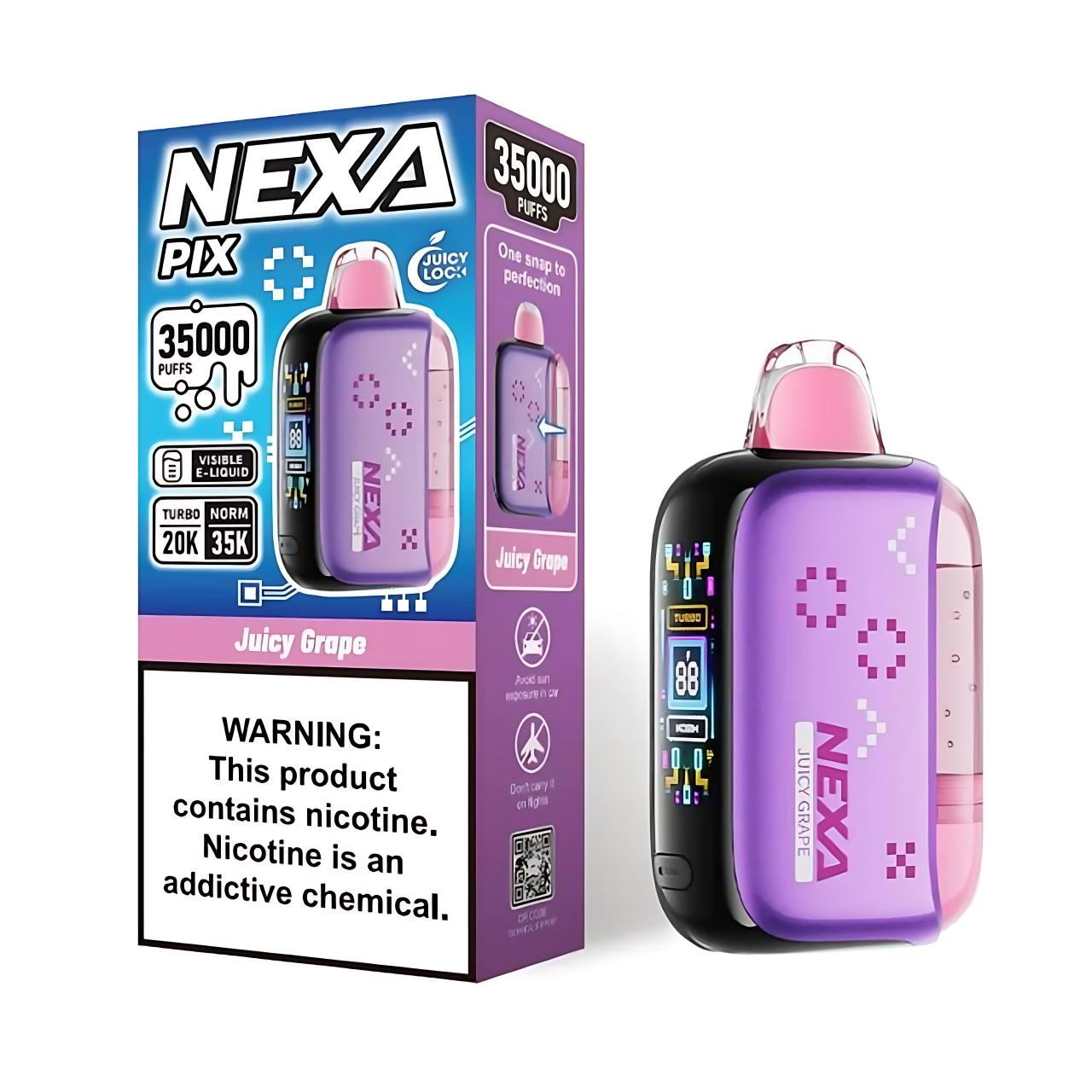 Nexa Pix Vape Disposable - 35K Puffs - Juicy Grape