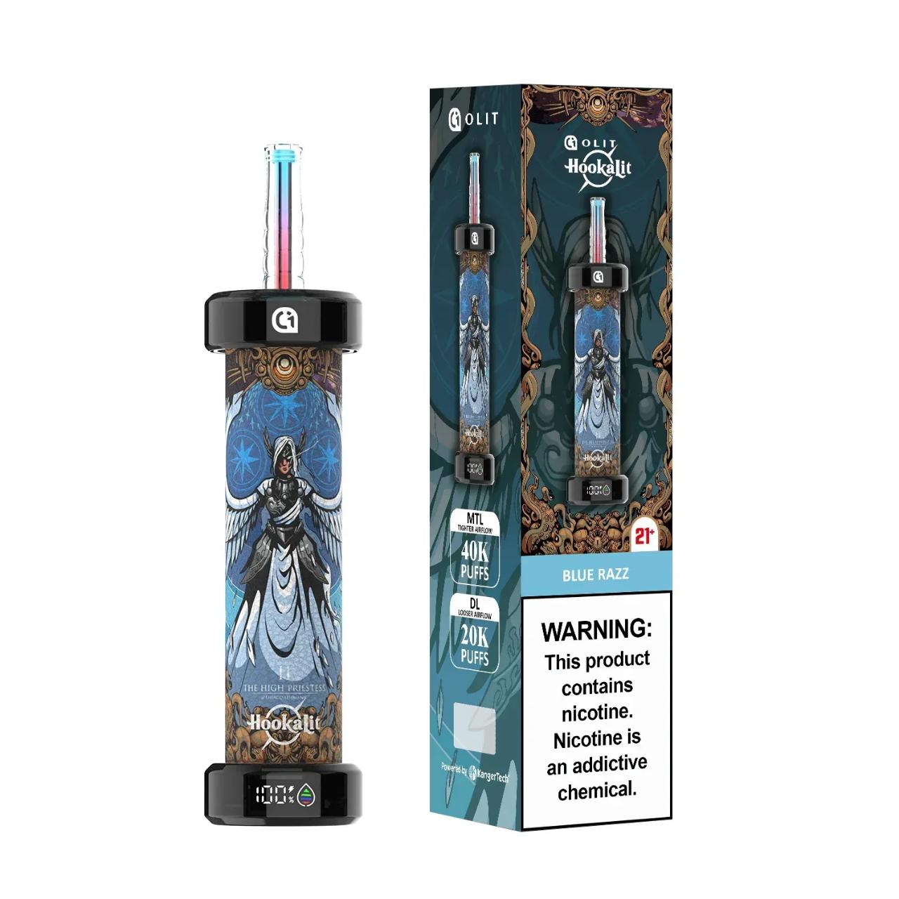 OLIT Hookahlit Disposable Pen 40K Puffs - Blue Raz