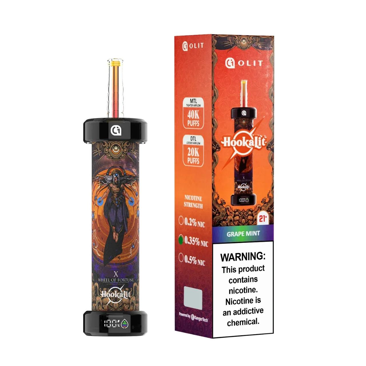 OLIT Hookahlit Disposable Pen 40K Puffs - Grape Mint