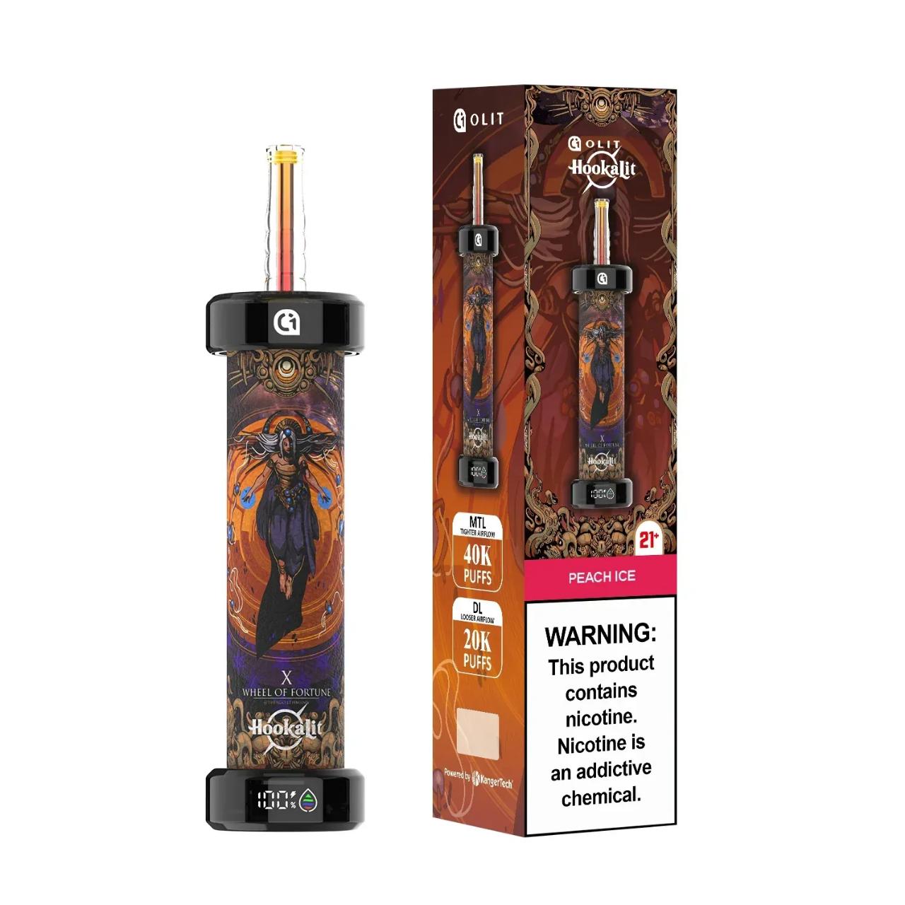 OLIT Hookahlit Disposable Pen 40K Puffs - Peach Ice