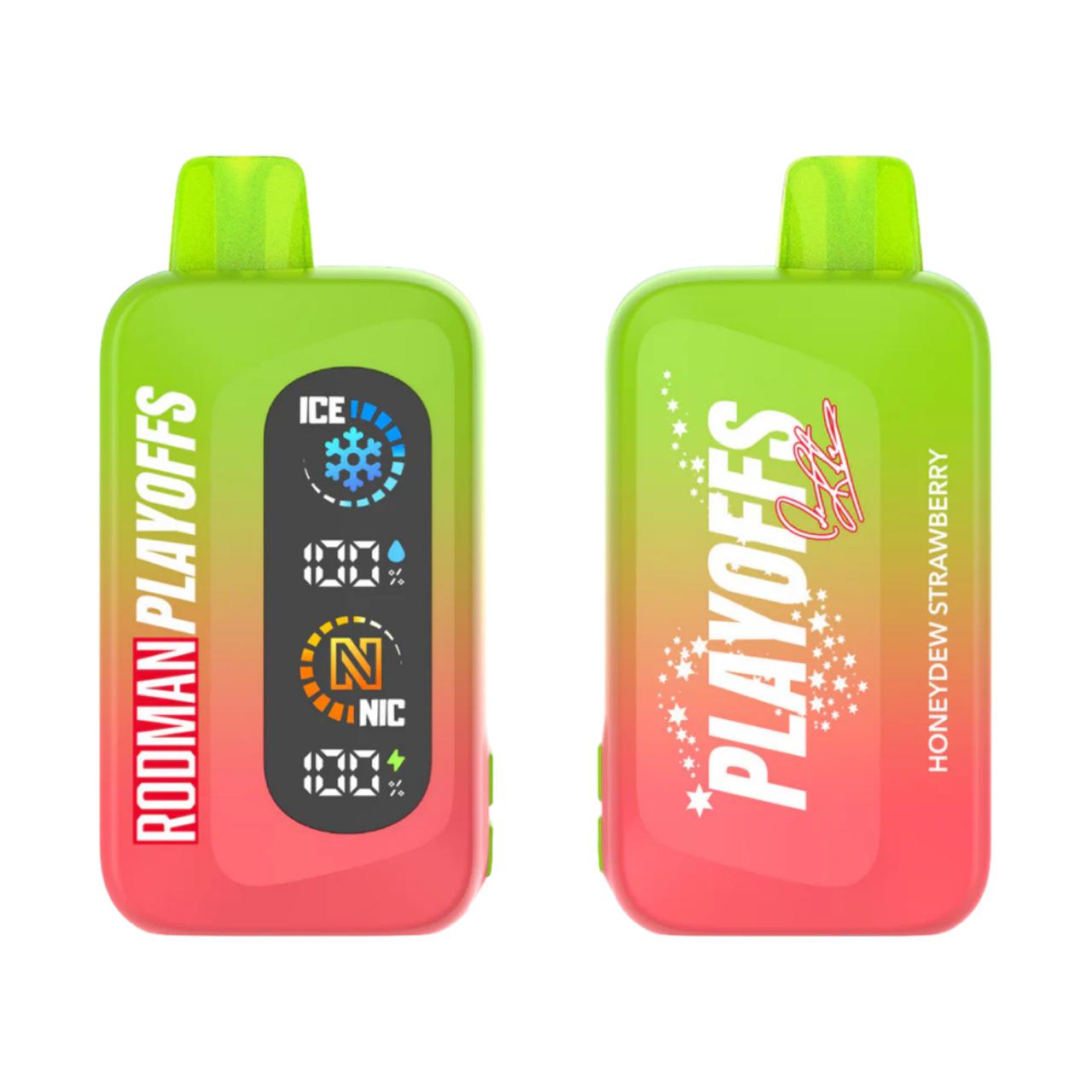 Rodman Disposable Vape 50K Puffs Nic Control Ice Playoffs - Honeydew Strawberry
