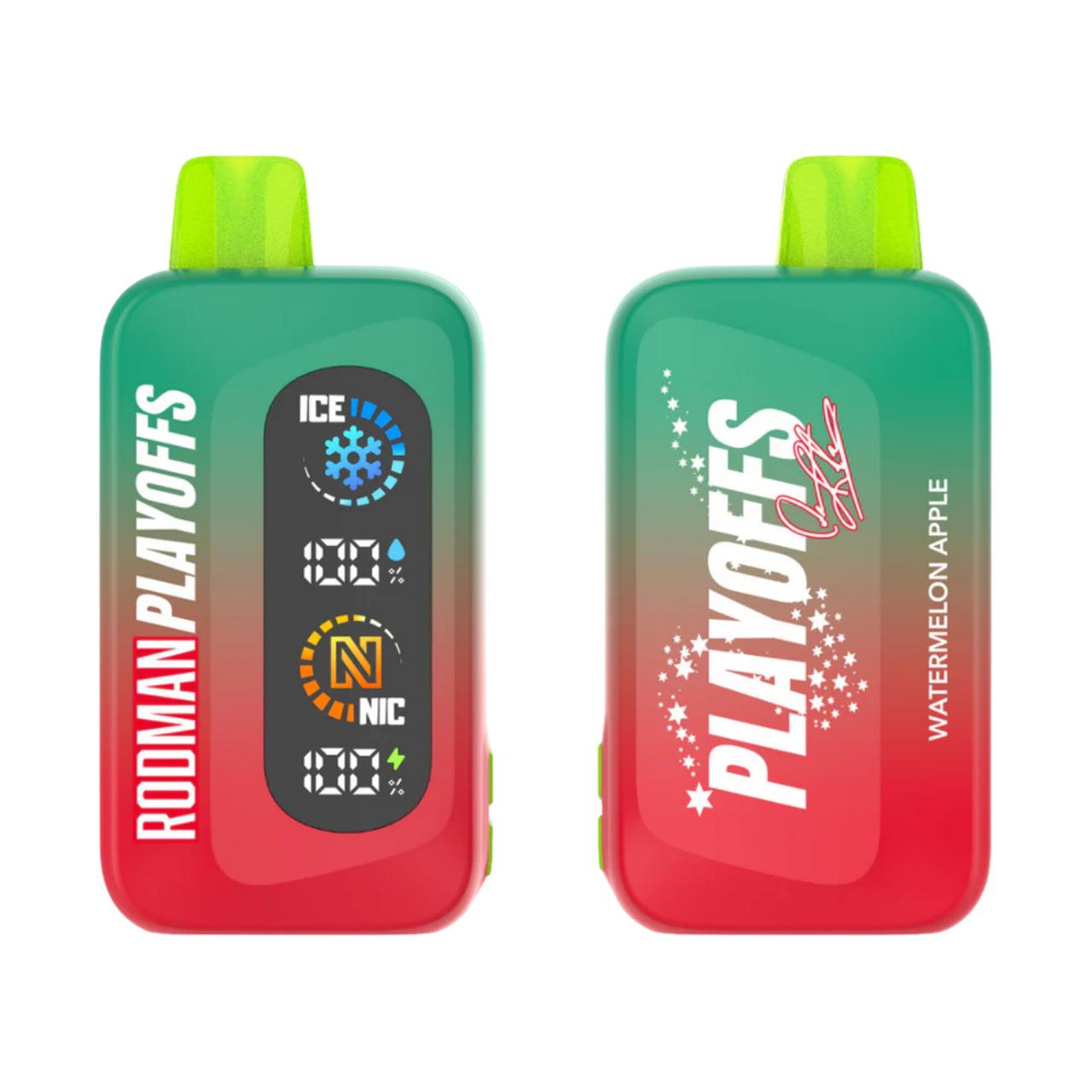 Rodman Disposable Vape 50K Puffs Nic Control Ice Playoffs - Watermelon Apple
