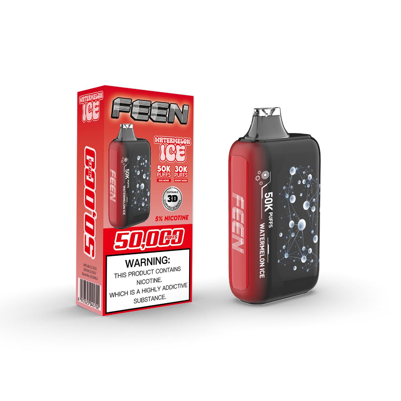 Feen 50000 Puffs Disposable Vape High Capacity - Watermelon Ice