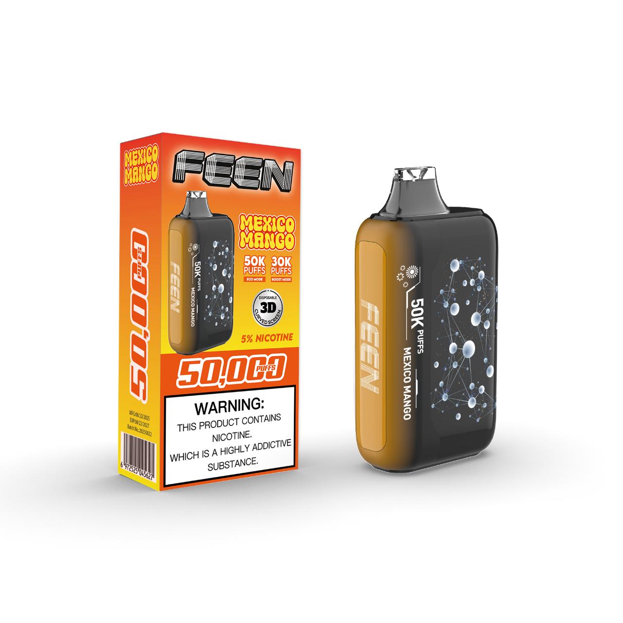 Feen 50000 Puffs Disposable Vape High Capacity - Mexico Mango