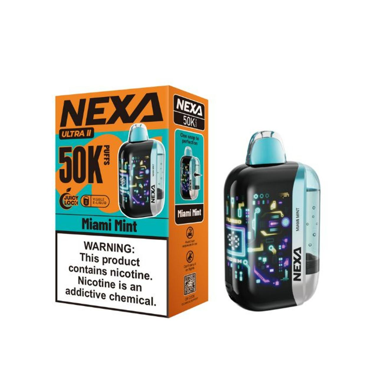 NEXA Ultra II 50000 Puff Disposable Vape - Miami Mint
