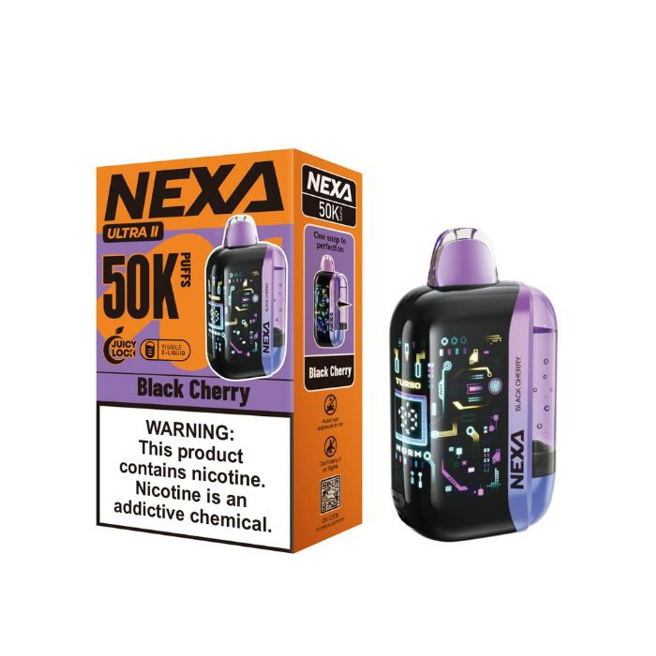 NEXA Ultra II 50000 Puff Disposable Vape - Black Cherry