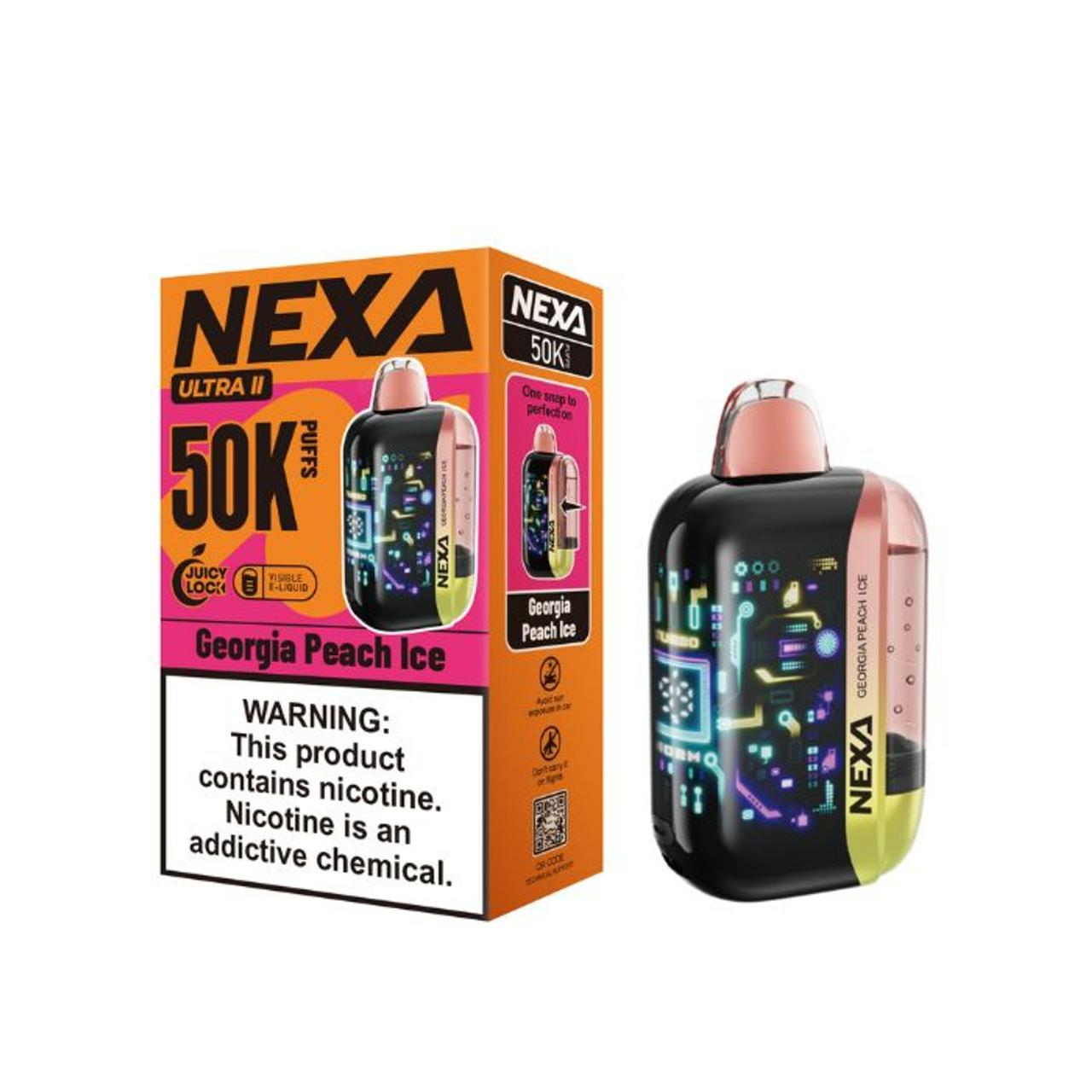 NEXA Ultra II 50000 Puff Disposable Vape - Georgia Peach Ice