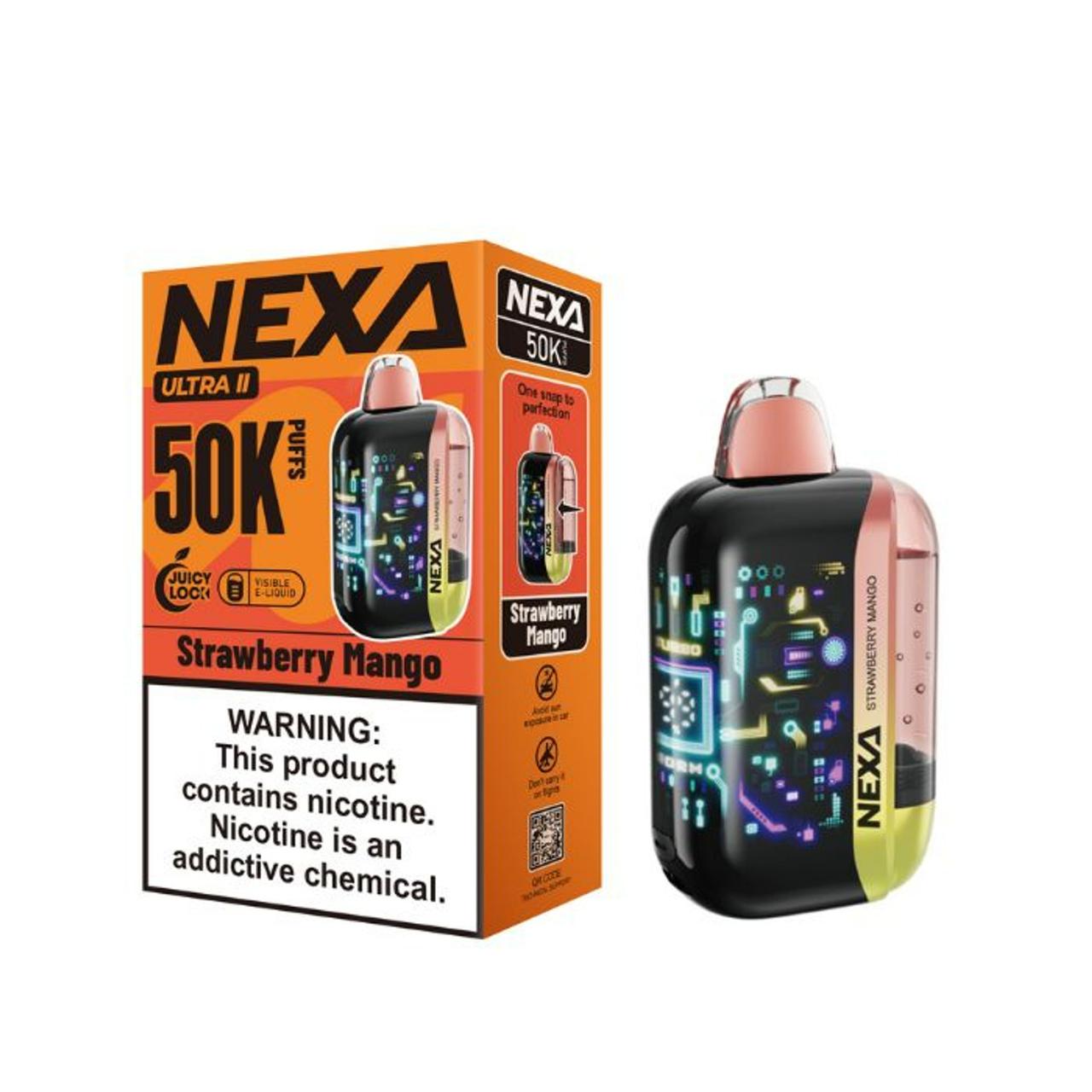NEXA Ultra II 50000 Puff Disposable Vape - Strawberry Mango