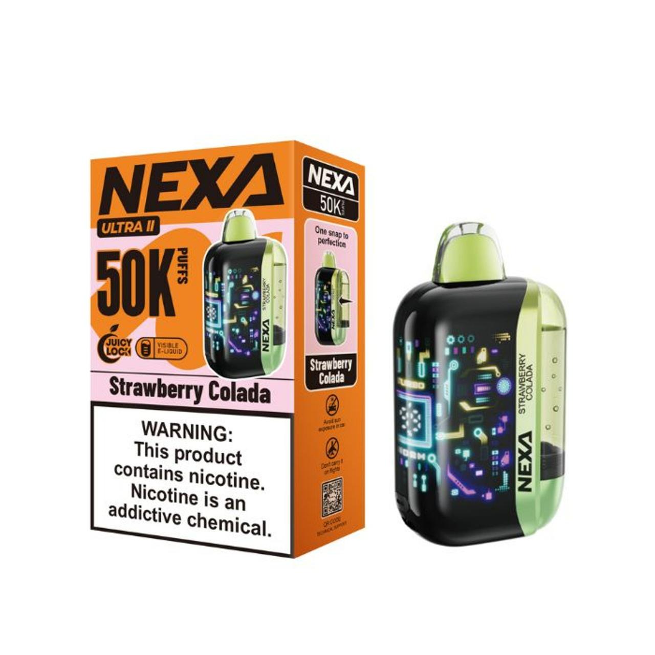 NEXA Ultra II 50000 Puff Disposable Vape - Strawberry Colada