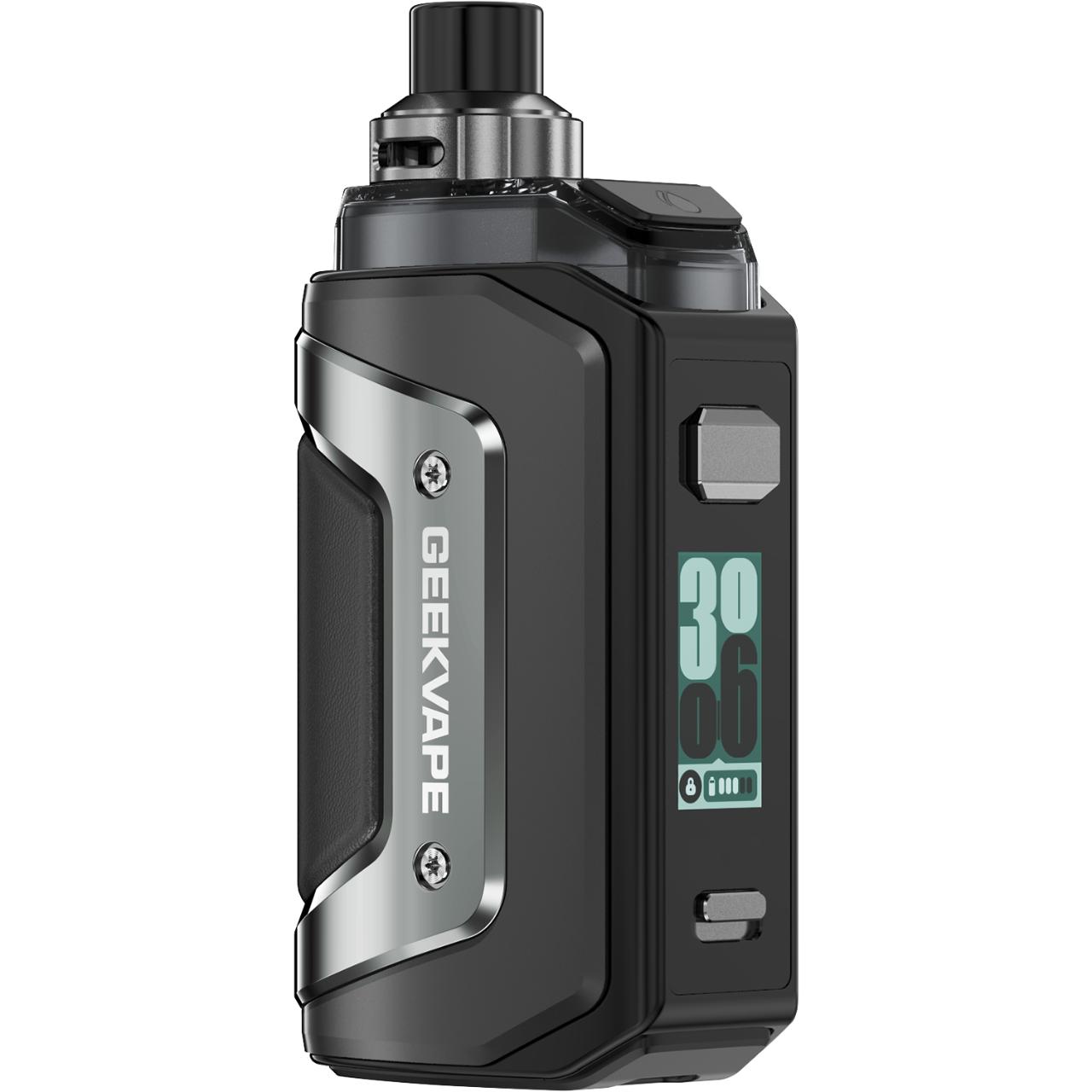 GeekVape Aegis Hero 5 Vape Kit Refillable Pod Adjustable Wattage - Iron Black