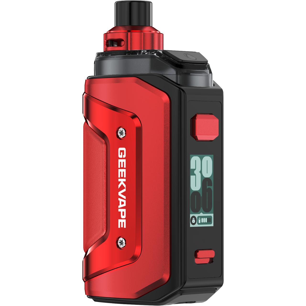 GeekVape Aegis Hero 5 Vape Kit Refillable Pod Adjustable Wattage - Blaze Red