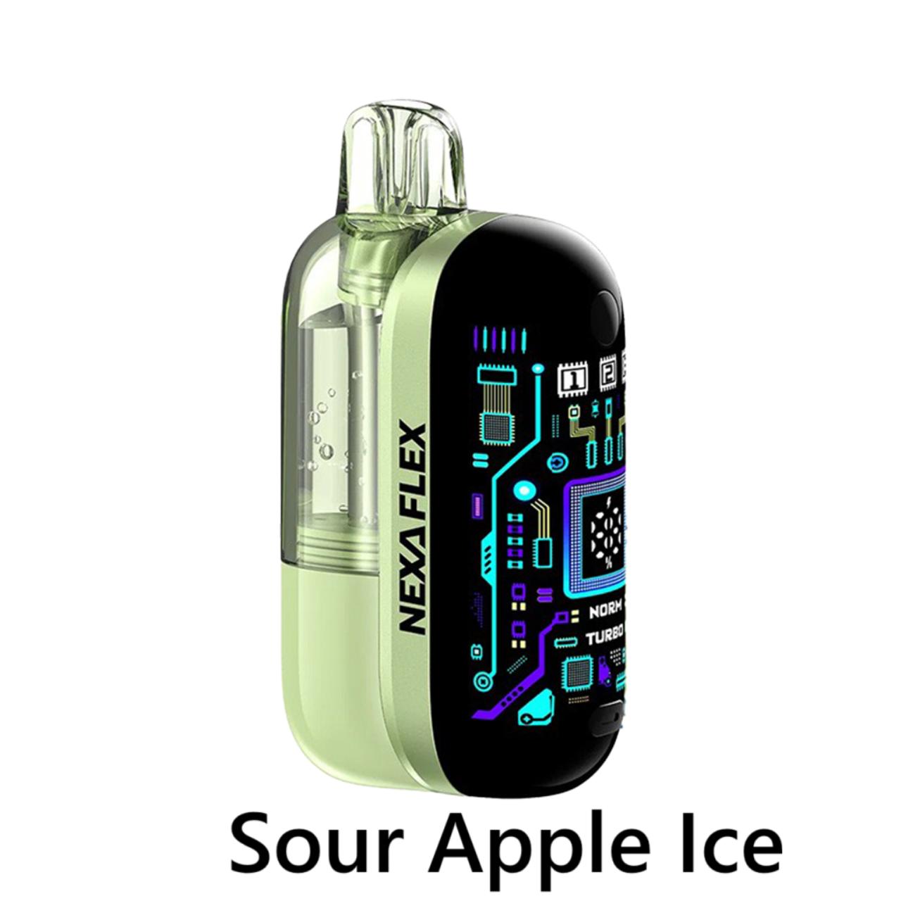 Sour Apple Ice Nexa Flex Crystal 40K Modular Vape Pod System