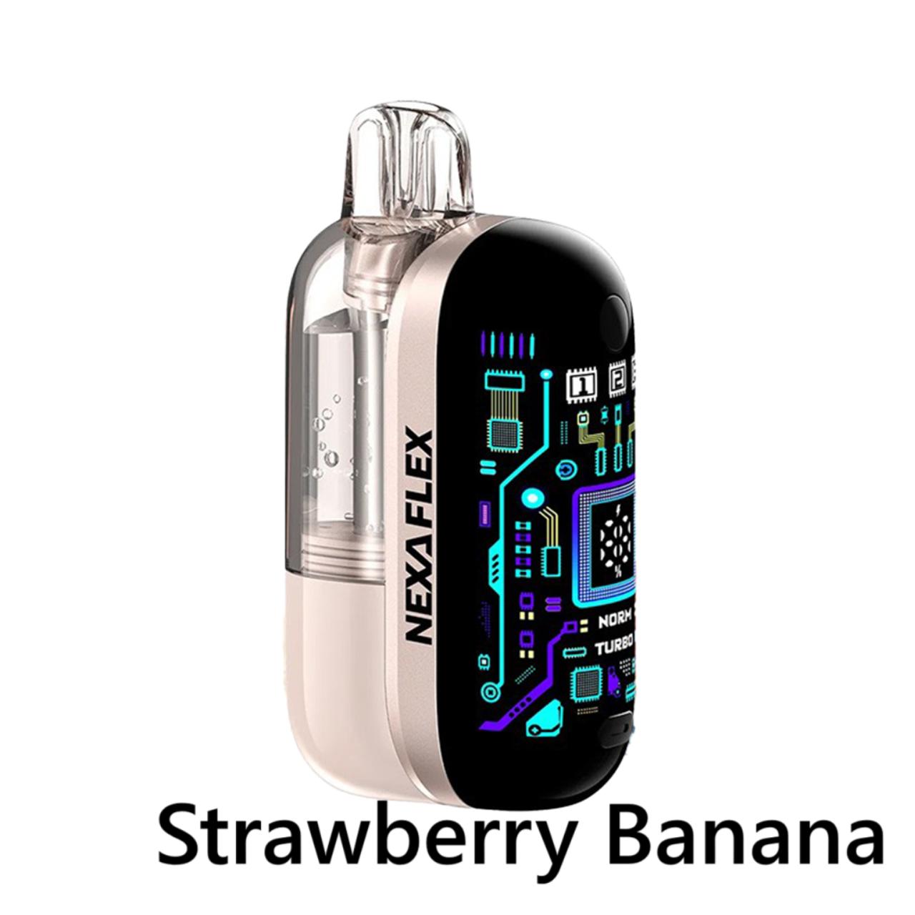Strawberry Banana Nexa Flex Crystal 40K Modular Vape Pod System