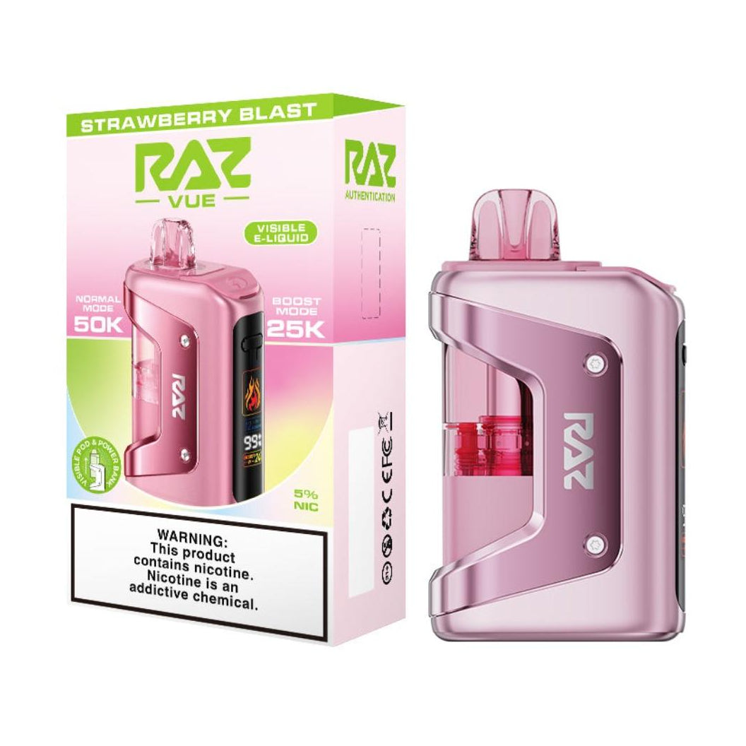 Strawberry Blast Raz Vape VUE 50K Modular Pod System